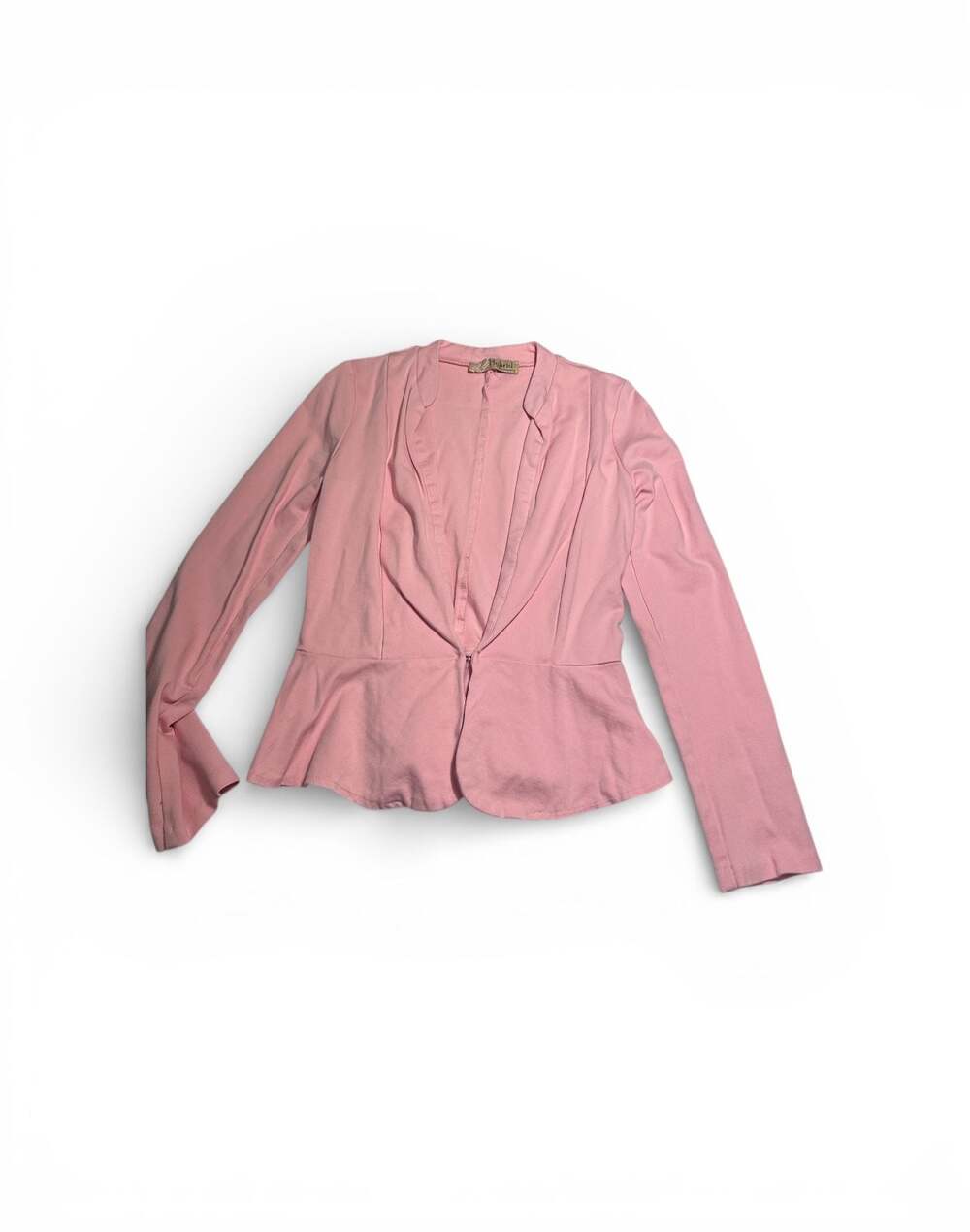 Hybrid & Company Women's Pink Open Front Blazer